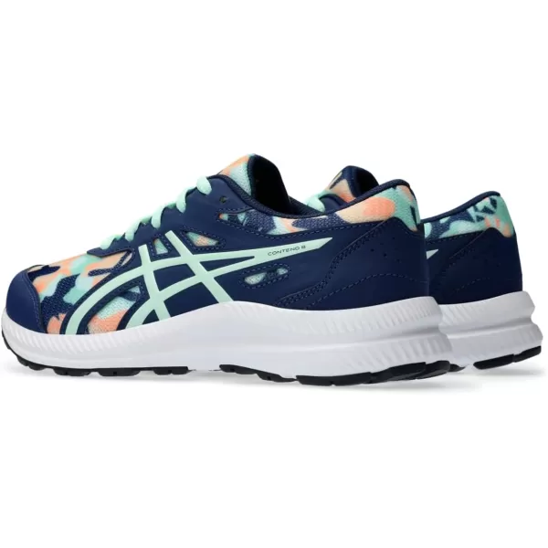 imageASICS Kids Contend 8 Grade School Running ShoesBlue ExpanseMint Tint