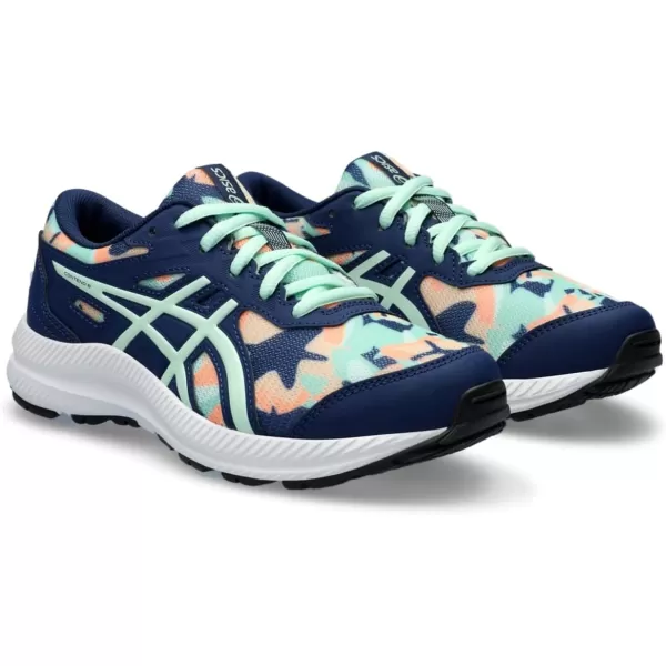 imageASICS Kids Contend 8 Grade School Running ShoesBlue ExpanseMint Tint
