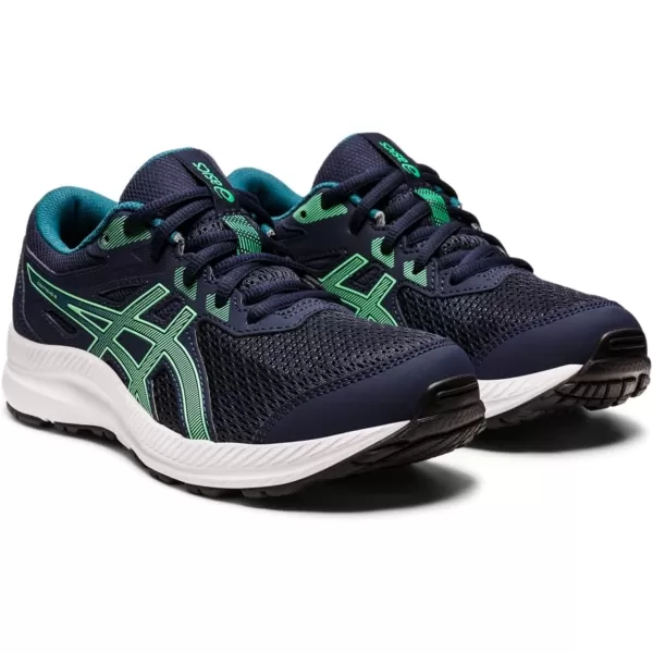 imageASICS Kids Contend 8 Grade School Running ShoesMidnightNew Leaf
