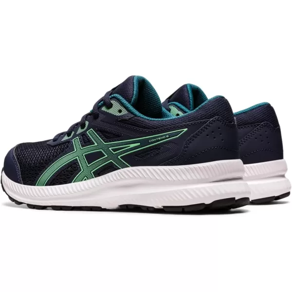 imageASICS Kids Contend 8 Grade School Running ShoesMidnightNew Leaf