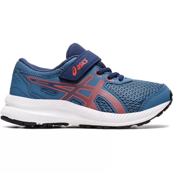 imageASICS Kids Contend 8 PreSchool Running ShoesAzureCherry Tomato