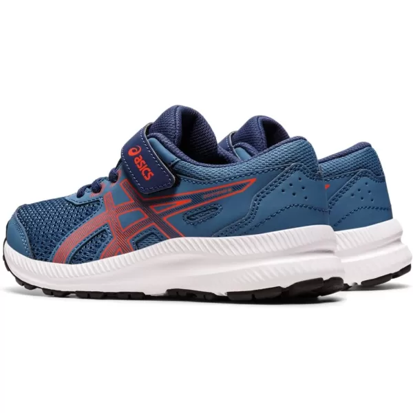 imageASICS Kids Contend 8 PreSchool Running ShoesAzureCherry Tomato