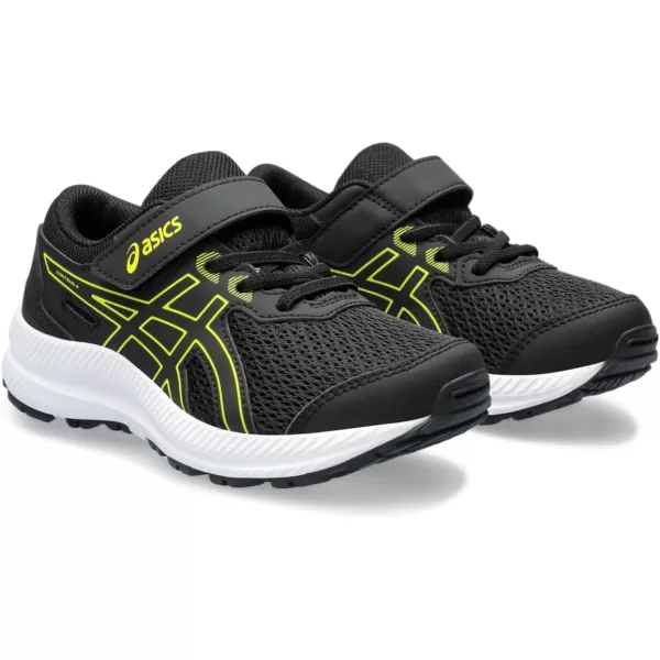 imageASICS Kids Contend 8 PreSchool Running ShoesBlackBright Yellow