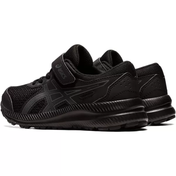 imageASICS Kids Contend 8 PreSchool Running ShoesBlackCarrier Grey