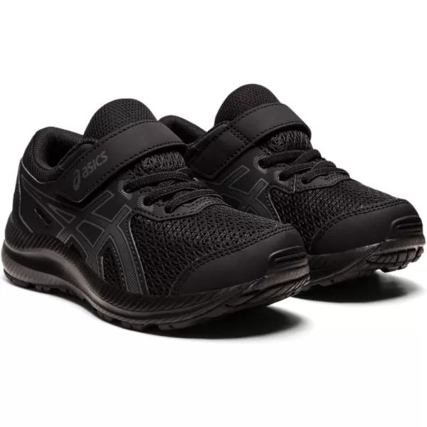 imageASICS Kids Contend 8 PreSchool Running ShoesBlackCarrier Grey