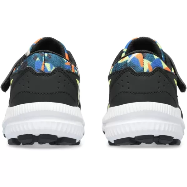imageASICS Kids Contend 8 PreSchool Running ShoesBlackGlow Yellow