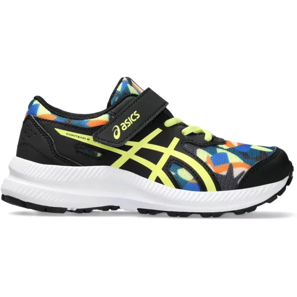 imageASICS Kids Contend 8 PreSchool Running ShoesBlackGlow Yellow