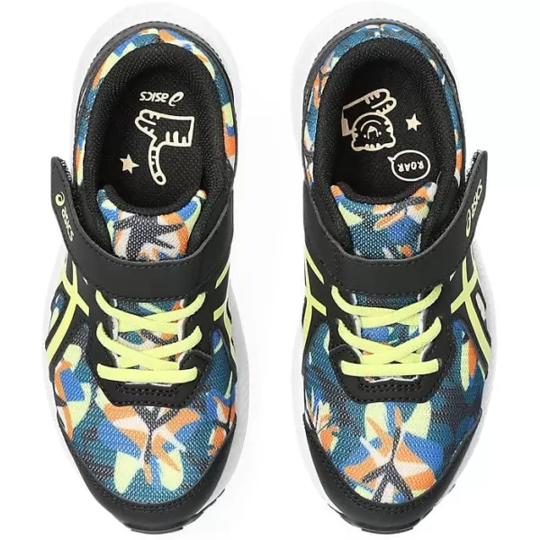 imageASICS Kids Contend 8 PreSchool Running ShoesBlackGlow Yellow