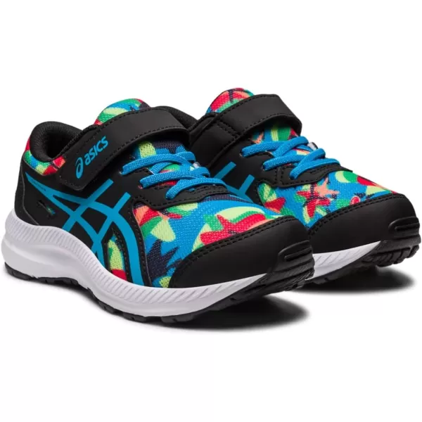 imageASICS Kids Contend 8 PreSchool Running ShoesBlackIsland Blue