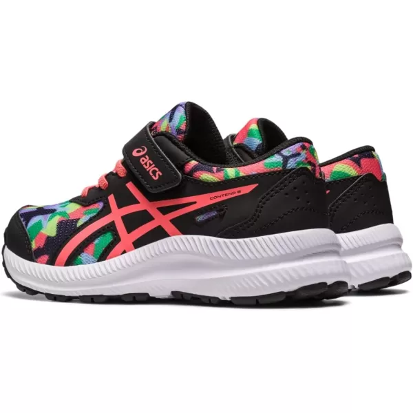 imageASICS Kids Contend 8 PreSchool Running ShoesBlackPapaya