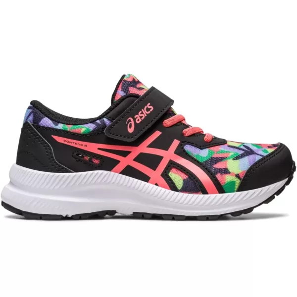 imageASICS Kids Contend 8 PreSchool Running ShoesBlackPapaya