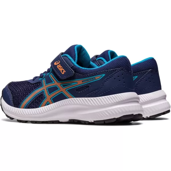 imageASICS Kids Contend 8 PreSchool Running ShoesIndigo BlueSun Peach
