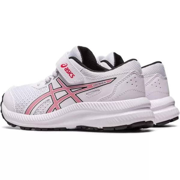 imageASICS Kids Contend 8 PreSchool Running ShoesWhiteElectric Red
