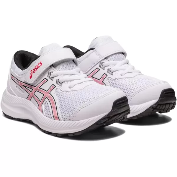 imageASICS Kids Contend 8 PreSchool Running ShoesWhiteElectric Red