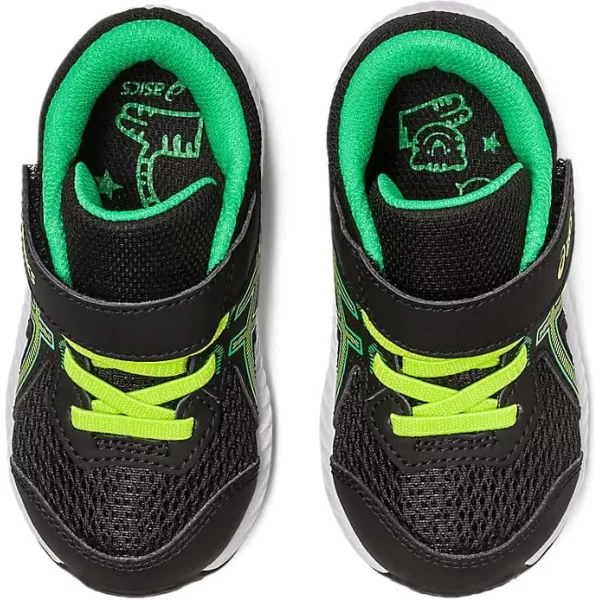 imageASICS Kids Contend 8 Toddler Running ShoesBlackLime Zest