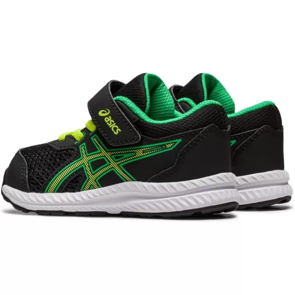 imageASICS Kids Contend 8 Toddler Running ShoesBlackLime Zest