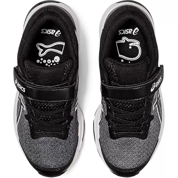 imageASICS Kids GT1000 10 PreSchool Running ShoeBlackWhite