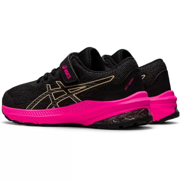 imageASICS Kids GT1000 11 PreSchool Running ShoesGraphite GreyChampagne