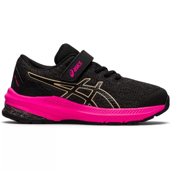 imageASICS Kids GT1000 11 PreSchool Running ShoesGraphite GreyChampagne