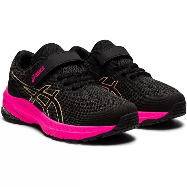 imageASICS Kids GT1000 11 PreSchool Running ShoesGraphite GreyChampagne