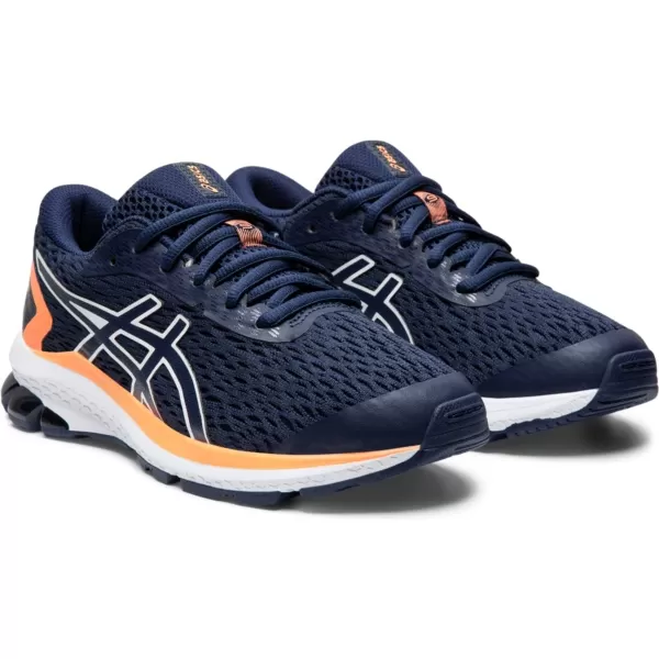 imageASICS Kids GT1000 9 Grade School Running ShoesPeacoatWhite