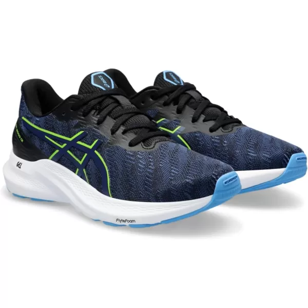 imageASICS Kids GT2000 12 Grade School Running ShoesBlackBlue Expanse