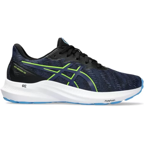 imageASICS Kids GT2000 12 Grade School Running ShoesBlackBlue Expanse