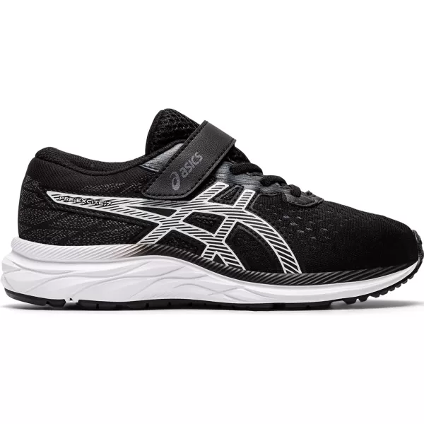imageASICS Kids Gel Excite 7 PreSchool Runnnig ShoeBlackWhite