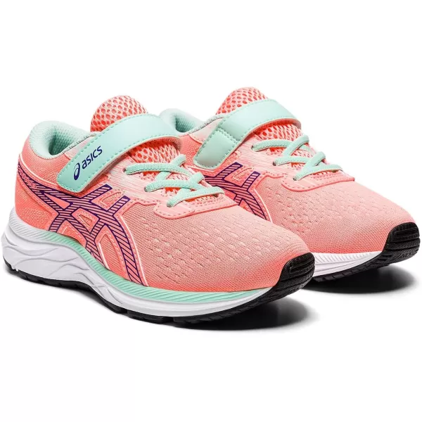 imageASICS Kids Gel Excite 7 PreSchool Runnnig ShoeSun CoralPurple