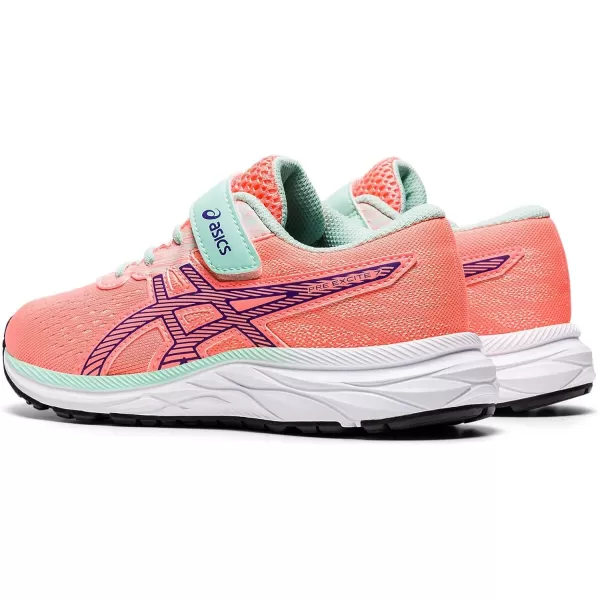 imageASICS Kids Gel Excite 7 PreSchool Runnnig ShoeSun CoralPurple