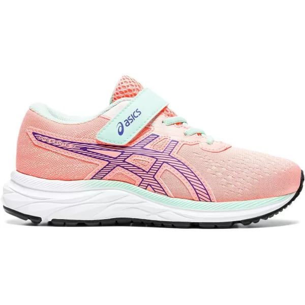 imageASICS Kids Gel Excite 7 PreSchool Runnnig ShoeSun CoralPurple