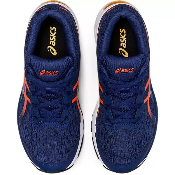 imageASICS Kids GelCumulus 24 Grade School Running ShoesDeep OceanCherry Tomato