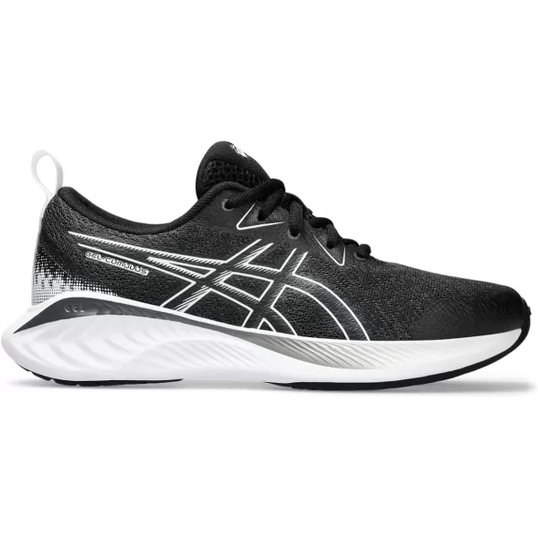 imageASICS Kids GelCumulus 25 Grade School Running ShoeBlackWhite