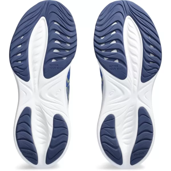 imageASICS Kids GelCumulus 25 Grade School Running ShoeIllusion BlueGlow Yellow