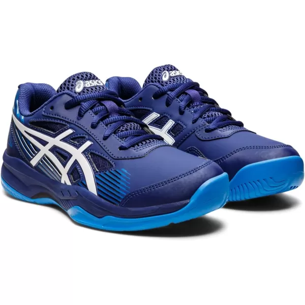 imageASICS Kids GelGame 8 Grade School Tennis ShoesDive BlueWhite