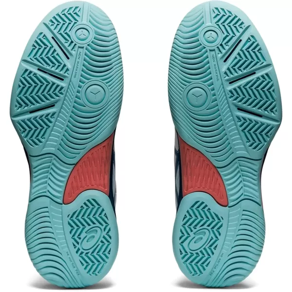 imageASICS Kids GelGame 8 Grade School Tennis ShoesWhiteLight Indigo