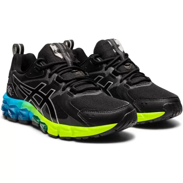 imageASICS Kids GelQuantum 180 6 Grade School Sporstyle ShoeBlackAizuri Blue