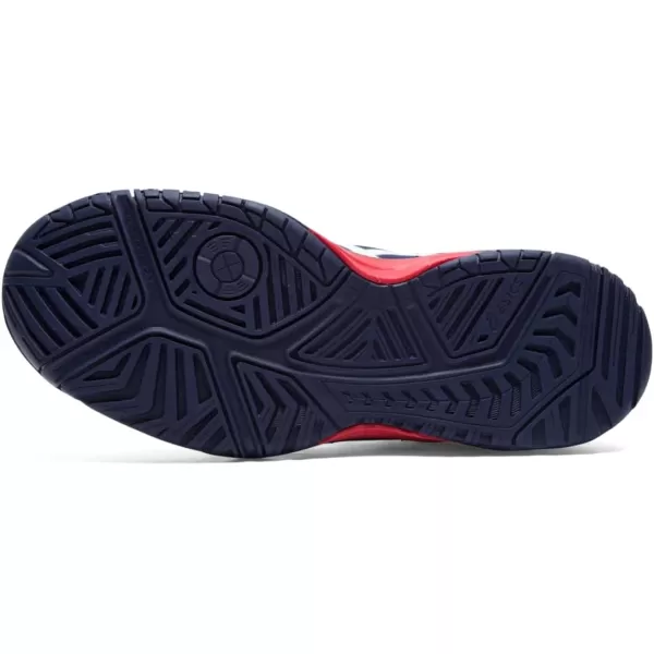 imageASICS Kids GelResolution 8 Grade School Tennis ShoePeacoatClassic Red