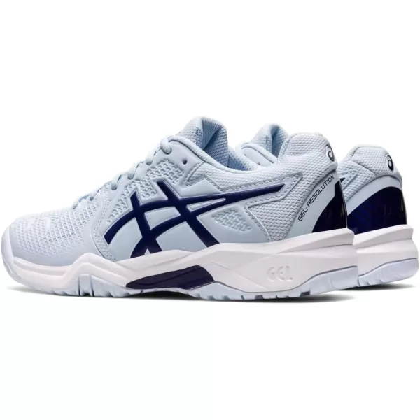 imageASICS Kids GelResolution 8 Grade School Tennis ShoeSoft SkyDive Blue