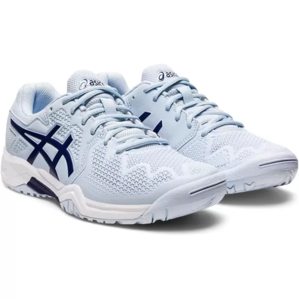 imageASICS Kids GelResolution 8 Grade School Tennis ShoeSoft SkyDive Blue