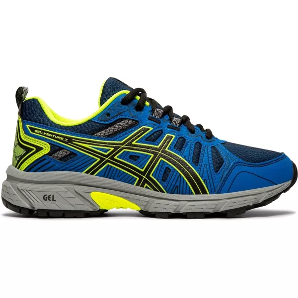 imageASICS Kids GelVenture 7 Grade School Running ShoesBlackSafety Yellow