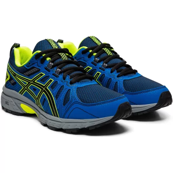 imageASICS Kids GelVenture 7 Grade School Running ShoesBlackSafety Yellow