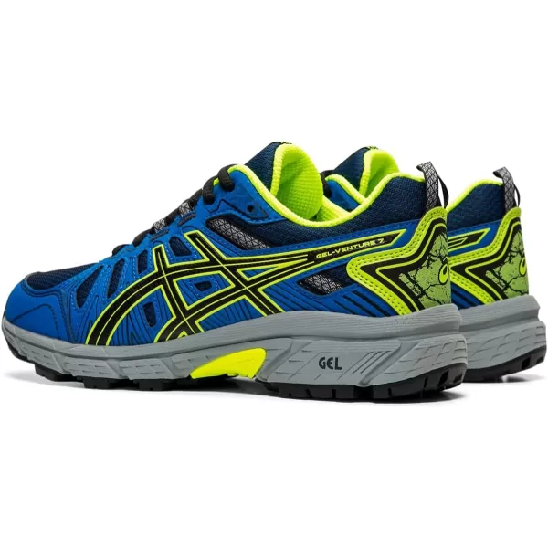 imageASICS Kids GelVenture 7 Grade School Running ShoesBlackSafety Yellow