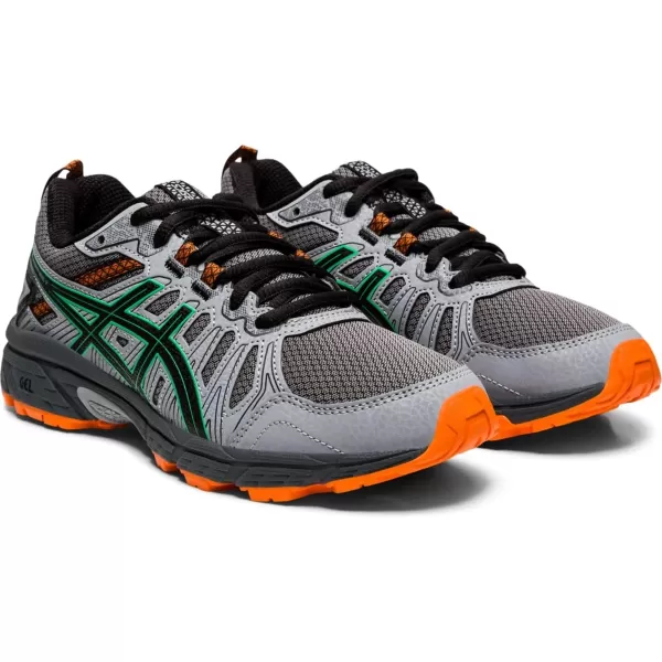 imageASICS Kids GelVenture 7 Grade School Running ShoesCarrier GreyCilantro