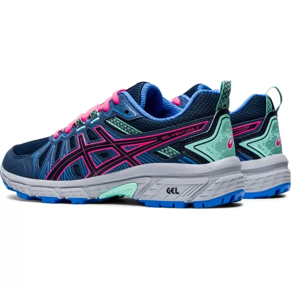 imageASICS Kids GelVenture 7 Grade School Running ShoesPeacoatHot Pink