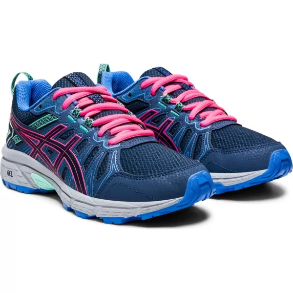 imageASICS Kids GelVenture 7 Grade School Running ShoesPeacoatHot Pink