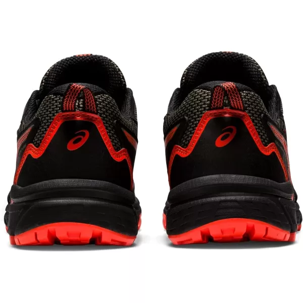 imageASICS Kids GelVenture 8 Grade School Running ShoesBlackCherry Tomato