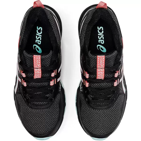 imageASICS Kids GelVenture 8 Grade School Running ShoesBlackClear Blue
