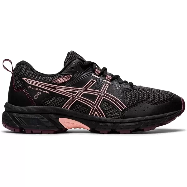 imageASICS Kids GelVenture 8 Grade School Running ShoesBlackDeep Mars
