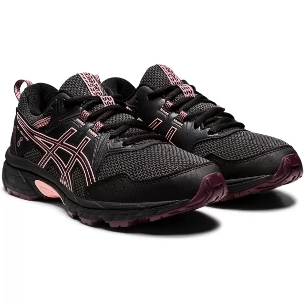 imageASICS Kids GelVenture 8 Grade School Running ShoesBlackDeep Mars